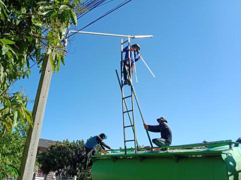 ลงพื้นที่ซ่อมแซมไฟฟ้าส่องสว่าง