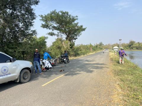 ออกดำเนินการพัฒนาพื้นที่อ่างเก็บน้ำคลองโพธิ์ ในพื้นที่หมู่ที่ 10 ตำบลถาวร