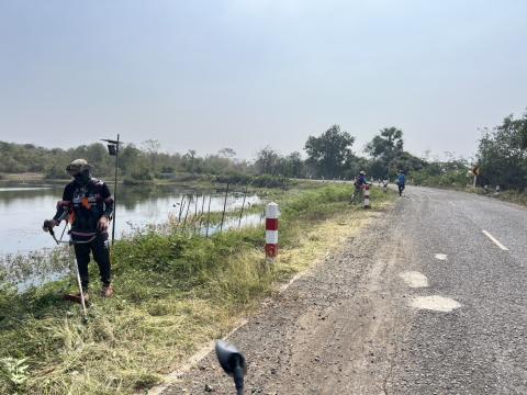 ออกดำเนินการพัฒนาพื้นที่อ่างเก็บน้ำคลองโพธิ์ ในพื้นที่หมู่ที่ 10 ตำบลถาวร