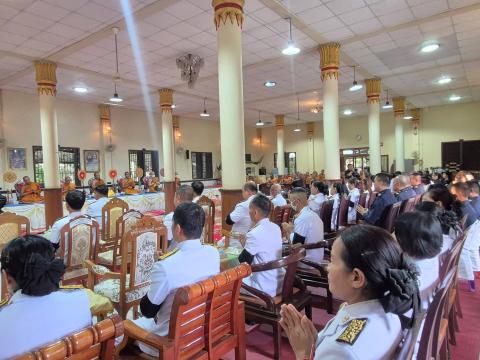 ร่วมพิธีบำเพ็ญกุศล สตมวาร 100 วัน