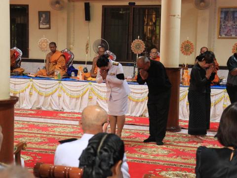 ร่วมพิธีบำเพ็ญกุศล สตมวาร 100 วัน