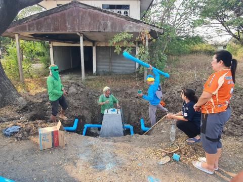 ซ่อมท่อส่งน้ำประปา หมู่ที่ 2