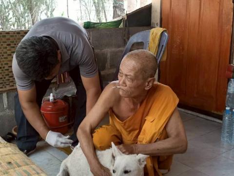 ฉีดวัคซีนป้องกันโรคพิษสุนัขบ้า สุนัขและแมว ปี 2569