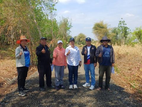 ลงพื้นที่ตรวจสอบการดำเนินการ ปรับปรุงซ่อมแซมถนนเส้นหนองสลักได