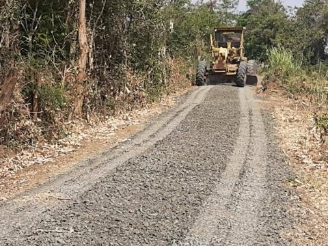 ลงพื้นที่ตรวจสอบการดำเนินการ ปรับปรุงซ่อมแซมถนนเส้นหนองสลักได