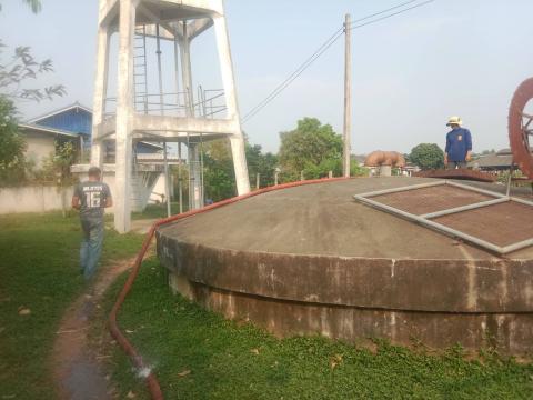 เติมน้ำอุปโภคบริโภคให้ถังเก็บน้ำประปาหมู่ที่ 3