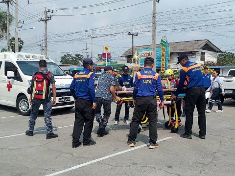 ร่วมประชุมเชิงปฏิบัติการ และซ้อมแผนรับมืออุบัติภัยหมู่