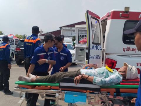 ร่วมประชุมเชิงปฏิบัติการ และซ้อมแผนรับมืออุบัติภัยหมู่