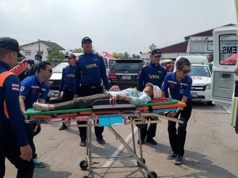 ร่วมประชุมเชิงปฏิบัติการ และซ้อมแผนรับมืออุบัติภัยหมู่