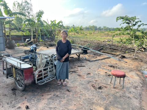 ลงพื้นที่ตรวจสอบความเสียหายเบื้องต้นกรณีเกิดพายุฤดูร้อนลมกระโชกแรง