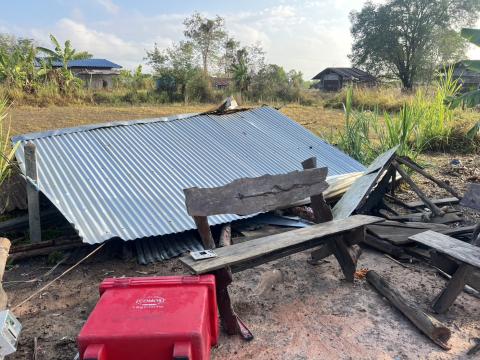 ลงพื้นที่ตรวจสอบความเสียหายเบื้องต้นกรณีเกิดพายุฤดูร้อนลมกระโชกแรง