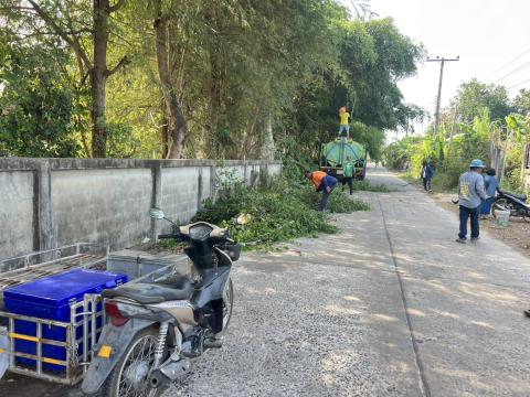 จัดกิจกรรมจิตอาสาพัฒนาหมู่บ้าน