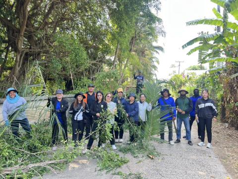 จัดกิจกรรมจิตอาสาพัฒนาหมู่บ้าน