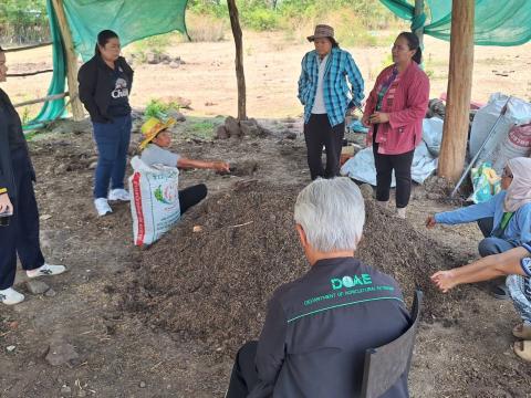 ลงพื้นที่ร่วมกับเกษตรอำเภอเฉลิมพระเกียรติ