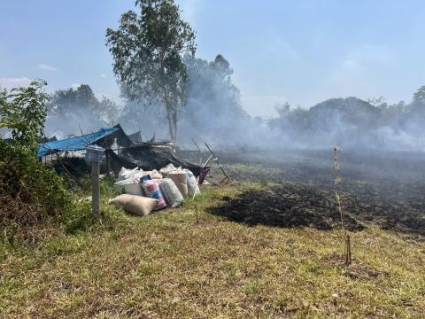 ออกระงับเหตุไฟไหม้ป่าชุมชน
