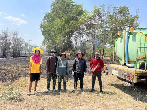 ออกระงับเหตุไฟไหม้ป่าชุมชน