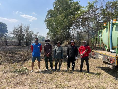 ออกระงับเหตุไฟไหม้ป่าชุมชน