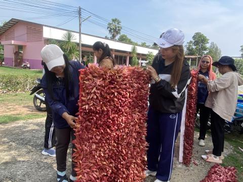 ตงแต่งเวที ในงานประเพณีบุญบั้งไฟ ตำบลถาวร ประจำปี 2569