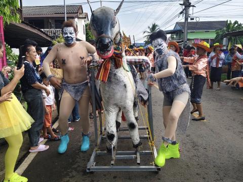 รวมสีสันการละเล่น #ประเพณีบุญบั้งไฟ ประจำปี 2568