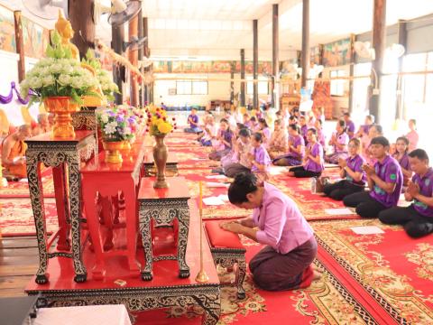 กิจกรรมพิธีเจริญพุทธมนต์ เจริญจิตตภาวนา (ออนไลน์)