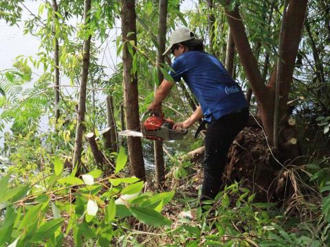 ปรับปรุงภูมิทัศน์บริเวณรอบพื้นที่สำนักงานเทศบาลตำบลถาวร