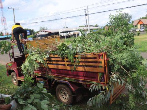 ปรับปรุงภูมิทัศน์บริเวณรอบพื้นที่สำนักงานเทศบาลตำบลถาวร