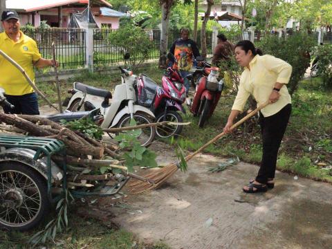 ปรับปรุงภูมิทัศน์บริเวณรอบพื้นที่สำนักงานเทศบาลตำบลถาวร